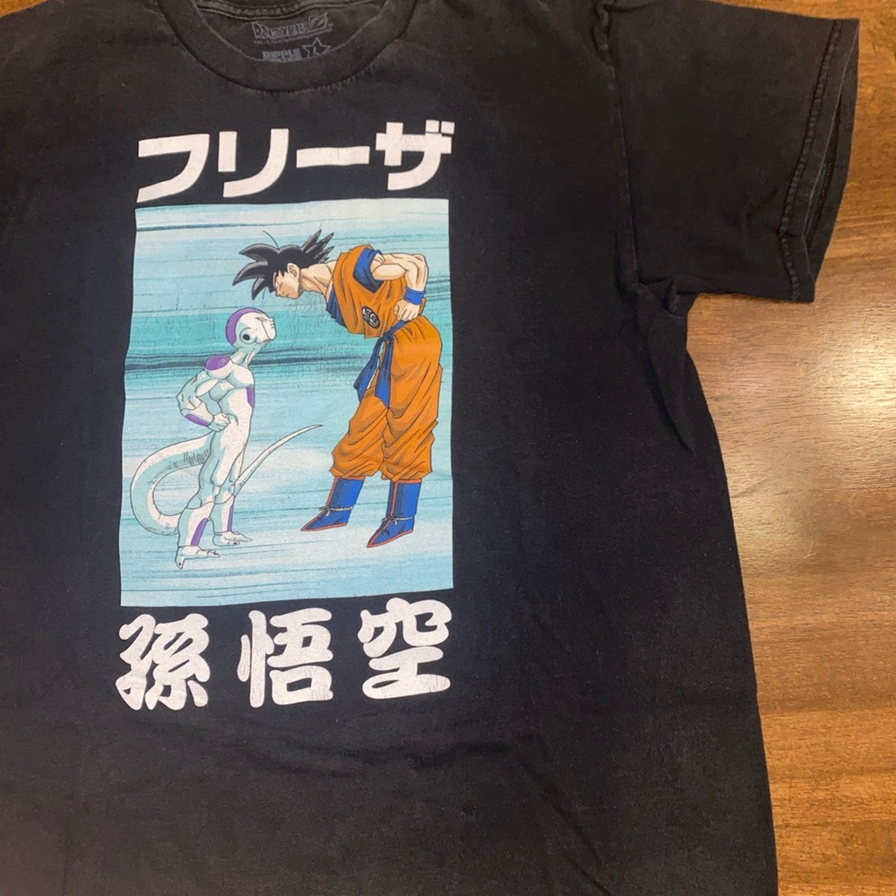 Large Black Dragonball Z Graphic Anime T-Shirt
